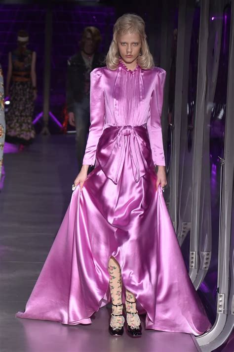 gucci pink gown